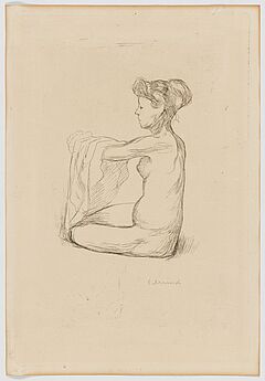 Edvard Munch - Woman Putting on her Nightgown, 77240-10, Van Ham Kunstauktionen