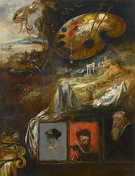 Franz Seraph von Lenbach - Fantasie-Farbstudie mit Palette, 57704-16, Van Ham Kunstauktionen