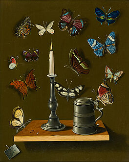 Georges Spiro - Stillleben mit Kerze und Schmetterlingen, 81233-2, Van Ham Kunstauktionen