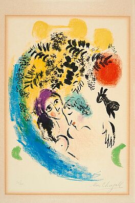 Marc Chagall - Les amoureux au soleil rouge, 57318-1, Van Ham Kunstauktionen