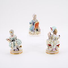 Meissen - Drei Maedchenfiguren, 81589-5, Van Ham Kunstauktionen