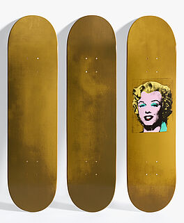 Andy Warhol - Gold Marilyn Monroe Skateboard, 75668-4, Van Ham Kunstauktionen