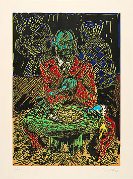 Joerg Immendorff - Baselitzfruehstueck, 81356-4, Van Ham Kunstauktionen