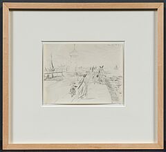 Lyonel Feininger - Mole von Swinemuende, 81901-1, Van Ham Kunstauktionen