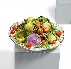 Meissen - Seltener Trompe-loeil-Teller mit Fruechten, 81741-21, Van Ham Kunstauktionen