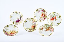 Nymphenburg - Folge von sechs Tellern mit Weichmalerei, 81800-5, Van Ham Kunstauktionen