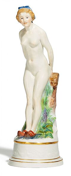 Meissen - Weiblicher Akt in Hollaenderschuhen, 60922-3, Van Ham Kunstauktionen