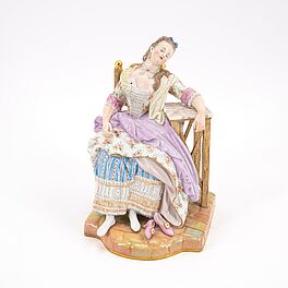 Meissen - Schlafende Dame auf Stuhl, 77074-2, Van Ham Kunstauktionen