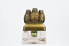 Wien - Tintenfass mit drei Eulen, 75062-9, Van Ham Kunstauktionen