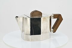 Wohl Belgien - Fuenfteiliges Art Deco Kaffee- und Teeservice mit facettiertem Korpus, 73549-19, Van Ham Kunstauktionen