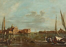 Italienische Schule - Schiffe vor Venedig, 75326-17, Van Ham Kunstauktionen
