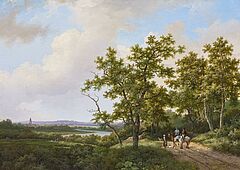 Marianus Adrianus Koekkoek - Weite hollaendische Flusslandschaft, 58309-1, Van Ham Kunstauktionen