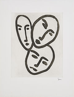 Henri Matisse - Trois tetes A lamitie, 70283-7, Van Ham Kunstauktionen