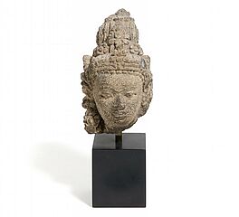 Kleiner Kopf eines Bodhisattva, 64060-3, Van Ham Kunstauktionen