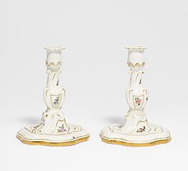 Meissen - Paar Leuchter mit Blumendekor, 69882-3, Van Ham Kunstauktionen