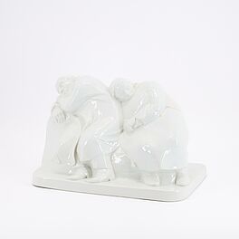 Meissen - Figurengruppe Schlafendes Bauernpaar, 80394-4, Van Ham Kunstauktionen