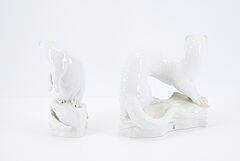 Meissen - Zwei Tierfiguren: 'Otter' und 'Iltis', 81597-13, Van Ham Kunstauktionen
