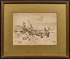 Gregor von Bochmann - Gehöft mit Ziehbrunnen, 82202-4, Van Ham Kunstauktionen