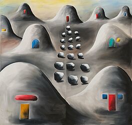 Andreas Schulze - Ohne Titel Huegelbild, 81944-1, Van Ham Kunstauktionen