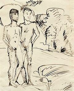 Erich Heckel - Jungen am Strand, 81753-1, Van Ham Kunstauktionen