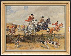 Joseph Correggio - Parforcejagd, 82250-2, Van Ham Kunstauktionen