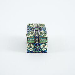St Petersburg - Rechteckige Dose mit floralem Cloisonnedekor, 80693-19, Van Ham Kunstauktionen