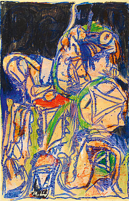 Pierre Alechinsky - Paysage vertical, 50185-35, Van Ham Kunstauktionen