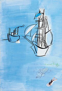 Raoul Dufy - Bateaux et baigneuse, 76574-11, Van Ham Kunstauktionen