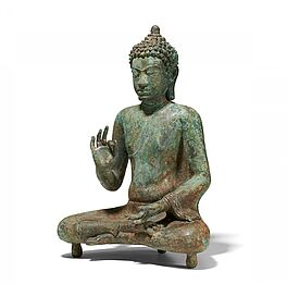Seltener und bedeutender sitzender Buddha, 68255-5, Van Ham Kunstauktionen