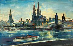 Franz Heckendorf - Blick auf Koeln am Rhein, 73089-1, Van Ham Kunstauktionen