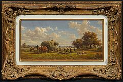 Hubert Kaplan - Bauern bei der Heuernte, 75492-11, Van Ham Kunstauktionen