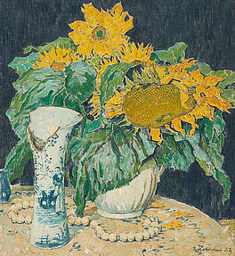 Joseph Kohlschein dJ - Stillleben mit Sonnenblumen, 69801-4, Van Ham Kunstauktionen