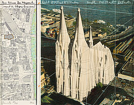 Christo - Mein Koelner Dom Wrapped Project For Cologne - Germany, 81986-1, Van Ham Kunstauktionen