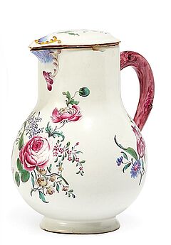 Deckelkanne mit Fleurs Fines, 58116-95, Van Ham Kunstauktionen