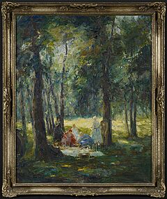 Otto Eduard Pippel - Das Picknick im Wald, 69534-1, Van Ham Kunstauktionen