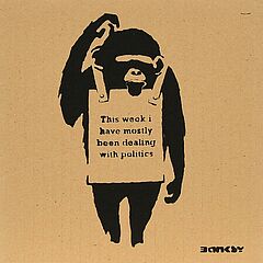 NOT BANKSY and NOT BY BANKSY Stot21STCplanB - This Week I Have Mostly Been Dealing With Politics, 63543-5, Van Ham Kunstauktionen