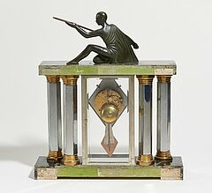 Art Deco Pendule mit Krieger, 65923-12, Van Ham Kunstauktionen