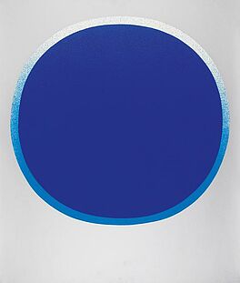 Rupprecht Geiger - Blauer Kreis mit hellem Kranz auf silber, 54791-24, Van Ham Kunstauktionen