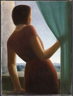 Georg Schrimpf - Maedchen am Fenster, 66527-1, Van Ham Kunstauktionen