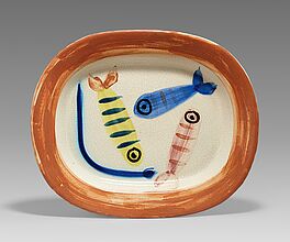 Pablo Picasso Ceramics - Four Polychrome Fishes, 79182-3, Van Ham Kunstauktionen