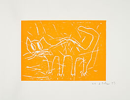 Andre Butzer - Ohne Titel Katze, 75263-11, Van Ham Kunstauktionen