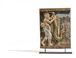 Ein seltenes Ensemble von sechs Paneelen mit Jataka Szenen, 65091-8, Van Ham Kunstauktionen