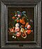 Cornelis de Heem - Stillleben mit Orangen Rosen und Blumen auf einem Steinvorsprung mit Beeren in einer Wanli-Schale einer geschaelten Zitrone Kirschen und Stachelbeeren, 76093-2, Van Ham Kunstauktionen