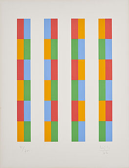 Max Bill - 4 vertikale Streifen mit 4 variablen Farben, 70197-15, Van Ham Kunstauktionen