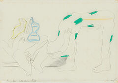 Horst Antes - Ohne Titel Skizze fuer Joachim Ruf, 65546-24, Van Ham Kunstauktionen
