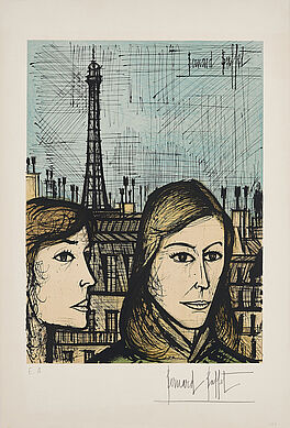 Bernard Buffet - Deux femmes devant la Tour Eiffel, 73192-5, Van Ham Kunstauktionen
