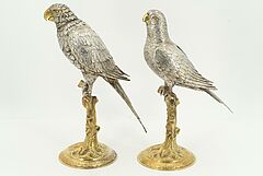 Deutschland - Zwei praechtig gearbeitete Papageien, 74103-8, Van Ham Kunstauktionen