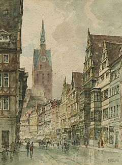 Edward Harrison Compton - 14 Aquarelle mit Stadtansichten, 76858-24, Van Ham Kunstauktionen