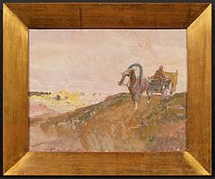 Franz Roubaud - Laendliche Landschaft mit Karren, 81455-1, Van Ham Kunstauktionen