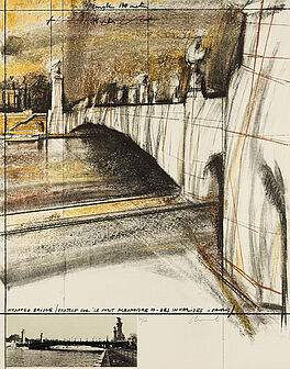 Christo - Wrapped Bridge Project for Le Pont Alexandre III Paris, 81985-2, Van Ham Kunstauktionen